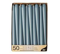 Papstar Candele a punta 88342, diametro 2,2 cm, 25 cm, colore blu artico