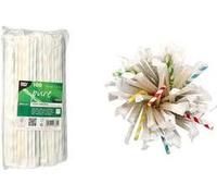 Papstar PapStar Bere "Stripes", 200 mm, colorato da carta, lunghezza: 200 mm, diametro: 6 mm, individualmente - 1 pezzo (88702) NEW