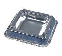 Papstar posacenere in alluminio/14580 12,5 x 12,5 cm argento alluminio, 70 my INH.10