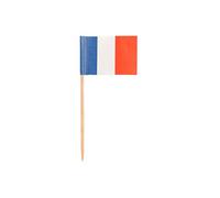 PAPSTAR Pqt - Confezione da 500 bastoncini in legno da 80 mm, colore: Blu/Bianco/Rosso