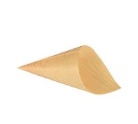 PAPSTAR PURE COPPETTE CONICHE IN LEGNO D.8 CM-15,5 CM 50 PZ FINGERFOOD