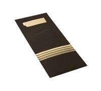 Papstar Tasche Per Posate Nero/Crema