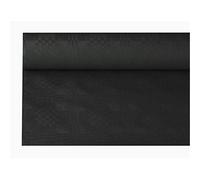 Papstar tovaglia 11351 Carta con Damastprägung 8 MX 1,2 m, Nero