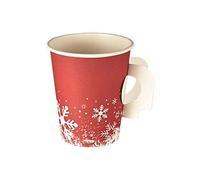 Papstar Winter Time - Bicchieri di carta da 0,2 l, confezione da 50 pezzi