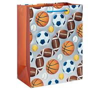 Papyrus 13" Large Gift Bag (Sports) for Kid's Birthdays (1 Bag)