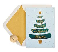 Papyrus Biglietti di Natale in confezione con buste, vacanze gioiose, albero di Natale (14 pezzi)