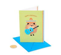 Papyrus Biglietto di auguri di compleanno (riccio con chitarra) 4200516 multicolore