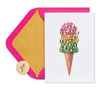 Papyrus Biglietto di compleanno (cono gelato gemma)