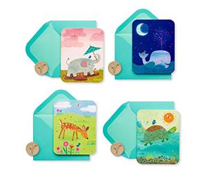 Papyrus Blank Note Cards with Envelopes, Animals (20 conte)