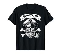 Papytaine Capitano di Barca Nonno Navigazione Maglietta