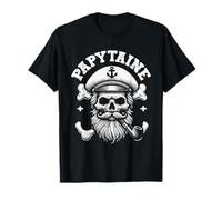 Papytaine Capitano di Barca Nonno Navigazione Maglietta