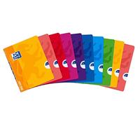 Paq/10 libretas a5 48h. 90g. cuad.4x4 c/m tapa plastico oxford