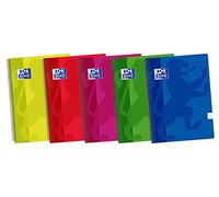 PAQ/5 Blocco Spirale 4º 80H 90 g. Cuad.4 x 4 C/m coperchio plastico Classic, 21.5 x 15.5 cm, 5 Pezzi