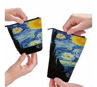 PAQGSREM Astuccio portamatite a forma di sirena con motivo squame di pesce, colore: foglia di tè, astuccio per matite e trucchi, idea regalo, Multicolore 47, Taglia unica, Astuccio per matite