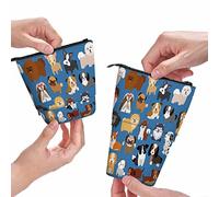 PAQGSREM Astuccio portamatite a forma di sirena con motivo squame di pesce, colore: foglia di tè, astuccio per matite e trucchi, idea regalo, Multicolore 43, Taglia unica, Astuccio per matite