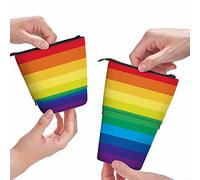 PAQGSREM Astuccio portamatite a forma di sirena con motivo squame di pesce, colore: foglia di tè, astuccio per matite e trucchi, idea regalo, Multicolore 49, Taglia unica, Astuccio per matite