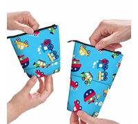 PAQGSREM Astuccio portamatite a forma di sirena con motivo squame di pesce, colore: foglia di tè, astuccio per matite e trucchi, idea regalo, Multicolore 50, Taglia unica, Astuccio per matite