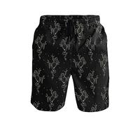 PAQGSREM Costume da bagno estivo da uomo, a forma di rana, ad asciugatura rapida, casual, con fodera in rete, Rana, L