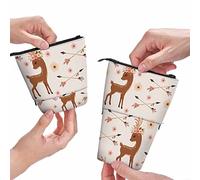 PAQGSREM Portamatite con conchiglie, in legno, motivo: spiaggia oceano, stella marina, bordo nautico, organizer per cosmetici, per donne e uomini, turchese, Multicolore 79, Taglia unica, Astuccio per