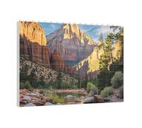 PAQOLSMCKR Building Brick Puzzle Square zion parco nazionale Building Block Puzzle personalizzato blocco foto puzzle puzzle mattoni per adulti decorazione domestica regalo