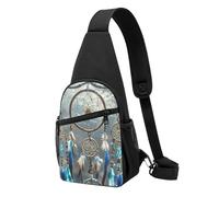 PAQOLSMCKR Zaino a tracolla casual per uomo donna Texas Bluebonnets Paesaggio borsa a tracolla per viaggi, Acchiappasogni nativo americano, Taglia unica