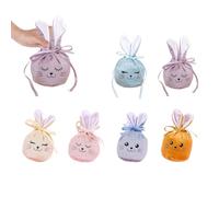 Pâques Lapin Sacs,6 PCS Coniglietti Pasquali - Sacchetti Pasquali Graziosi e Colorati, Ideali come Contenitori per Regali - Sacchetti con Coniglio Pasquale