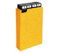 Paquet de 24 guides alphabetiques 5/10eme a onglets metalliques pour un classement en hauteur 210x14