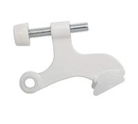 Paquete de 10 topes de puerta con pasador de bisagra ajustables y resistentes de Rok Hardware en acabado blanco ROKDSP1WH