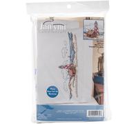 Par de fundas de almohada con bordado de cruz Janlynn (50 x 76 cm) - Faro