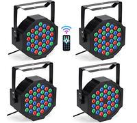 Par Led - RGBW Luci Discoteca Luci da Palco 36W Luci del Palcoscenico LED Fase Della Luce con 5 Modalità di Controllo e Telecomando per Club Bar KTV Show Party Disco DJ Christmas Halloween Matrimonio