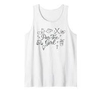 Par Tee Girl Cute Golf Design per Donne e Ragazze Canotta