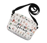 Para - Borsa a tracolla per insegnante, regalo di apprezzamento, paraprofessionale, con lettere dell'alfabeto, per insegnanti, assistenti, Paraprobagfessional, Medium