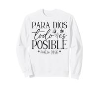 para Dios Todo es posible, para Dios No Hay nada Imposible Felpa