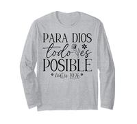 para Dios Todo es posible, para Dios No Hay nada Imposible Maglia a Manica