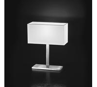 Lampada Da Scrivania Contemporanea Para Hotel Cromo Bianco 1 Luce E14