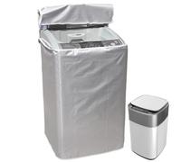 para lavadora y secadora: material resistente al agua, dobladillo elástico seguro, aparato de lavandería a prueba de polvo | Protección de efecto notevole para máquinas de carga y fronta