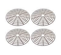 Para Plantas Contra Animales, 4 Piezas Protector Transpirble de 28 x 2,5 cm | Transpirables para Tierra de Macetas de Interior, Para Exterior Hogar Apartamento Dormitorio Jardín Patio