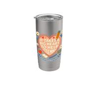 Para Professional Big Heart Little Minds - Supporto per studenti Bicchiere termico in acciaio inox doppia parete