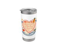 Para Professional Big Heart Little Minds - Supporto per studenti Bicchiere termico in acciaio inox doppia parete