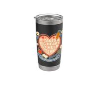 Para Professional Big Heart Little Minds - Supporto per studenti Bicchiere termico in acciaio inox doppia parete