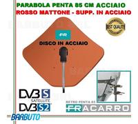 PARABOLA 85 CM IN ACCIAIO PENTA FRACARRO ROSSA MATTONE SUPP POST. ACCIAIO 211207