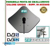 PARABOLA 85 CM IN ALLUMINIO PENTA FRACARRO GRIGIA SUPPORTO POST. ACCIAIO 211203