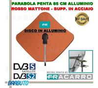 PARABOLA 85 CM IN ALLUMINIO PENTA FRACARRO ROSSA SUPPORTO POST. ACCIAIO 211204