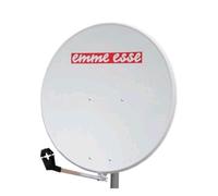 PARABOLA ANTENNA 100CM HD 4K DIGITALE ACCIAIO + LNB 4 USCITE INDIPENDENTE