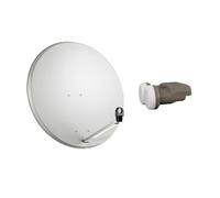 PARABOLA ANTENNA SATELLITARE 65 CM LNB MONOBLOCCO ASTRA HOT BIRD 1 SINGOLA OUT