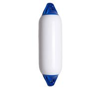 PARABORDI MAJONI IN PVC BIANCO CON CALOTTE BLU E VALVOLA IN OTTONE NAUTICA BARCA