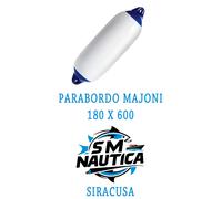 PARABORDO MAJONI PARABORDI PROTEZIONE BARCA MISURA 180 x 600 BIANCO TESTA BLU