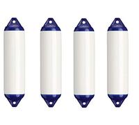 PARABORDO POLYFORM 4 Pezzi F1 Ø MM 150 X 610 Bianco Calotta Blu Accessori Barca Nautica