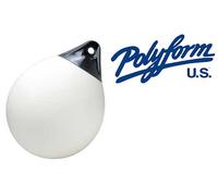 PARABORDO POLYFORM SERIE "A" BIANCO CON CALOTTA BLU - Barca Gommone