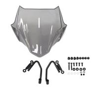 Parabrezza Accessori Moto Paravento moto | Per CB400F CB500F 2016-2023 Plastica ABS Nero diffusore spoiler parasole grigio(Light gray)